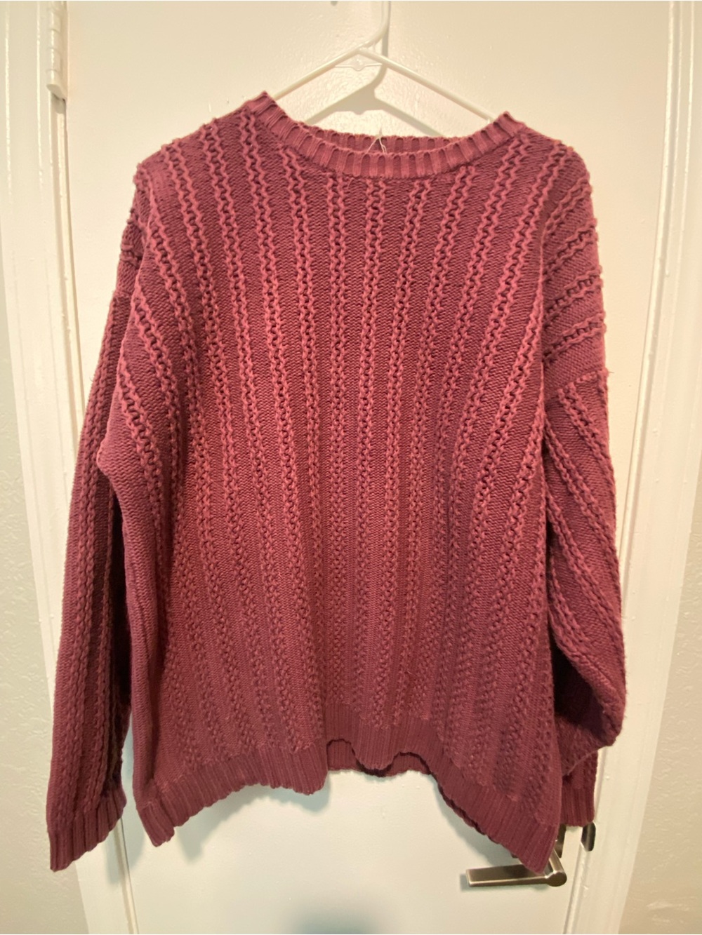 Banana Republic Textured Crewneck Sweater - Mauve